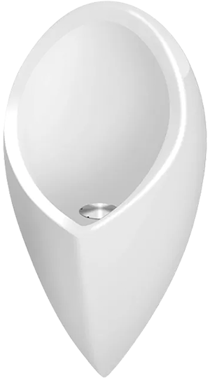 Mictório sem água visão frontal do produto